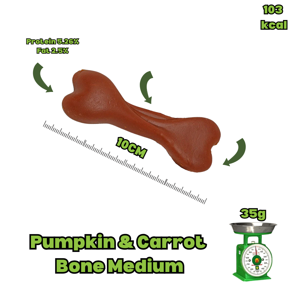Pumpkin & Carrot Bone - Medium
