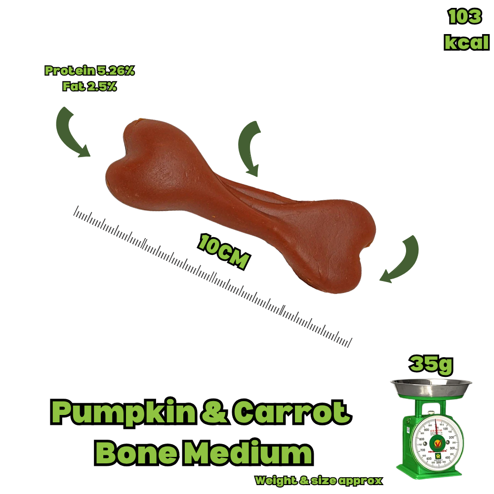 Pumpkin & Carrot Bone - Medium